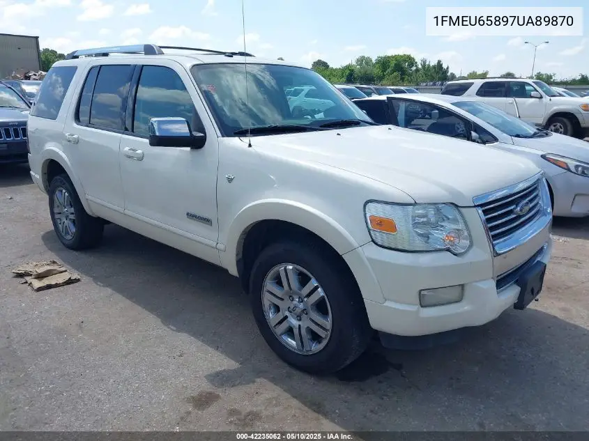 2007 Ford Explorer Limited VIN: 1FMEU65897UA89870 Lot: 42235062