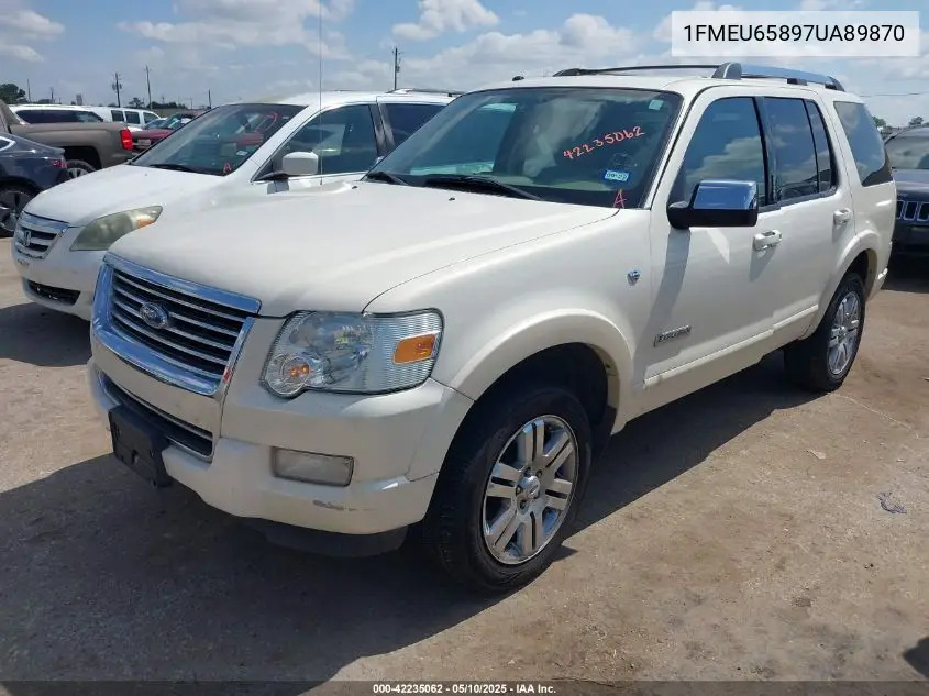 2007 Ford Explorer Limited VIN: 1FMEU65897UA89870 Lot: 42235062