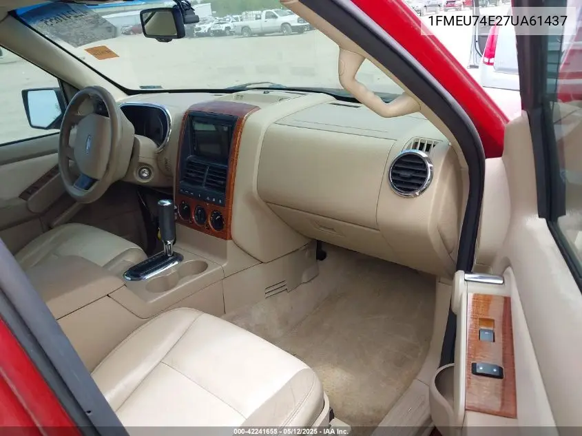 2007 Ford Explorer Eddie Bauer VIN: 1FMEU74E27UA61437 Lot: 42241655