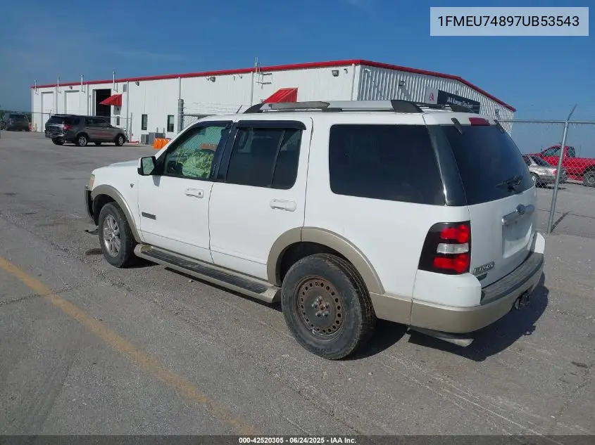 2007 Ford Explorer Eddie Bauer VIN: 1FMEU74897UB53543 Lot: 42520305