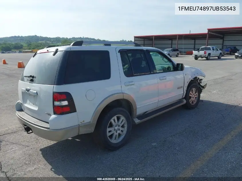 2007 Ford Explorer Eddie Bauer VIN: 1FMEU74897UB53543 Lot: 42520305