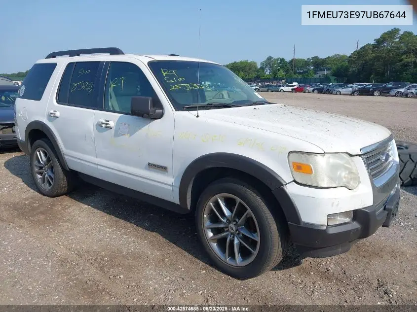 2007 Ford Explorer Xlt VIN: 1FMEU73E97UB67644 Lot: 42574685