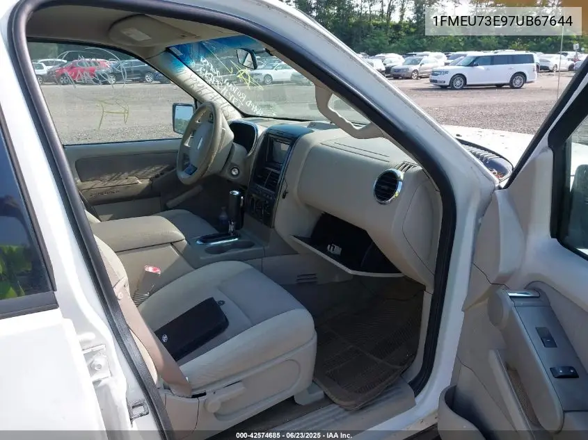 2007 Ford Explorer Xlt VIN: 1FMEU73E97UB67644 Lot: 42574685