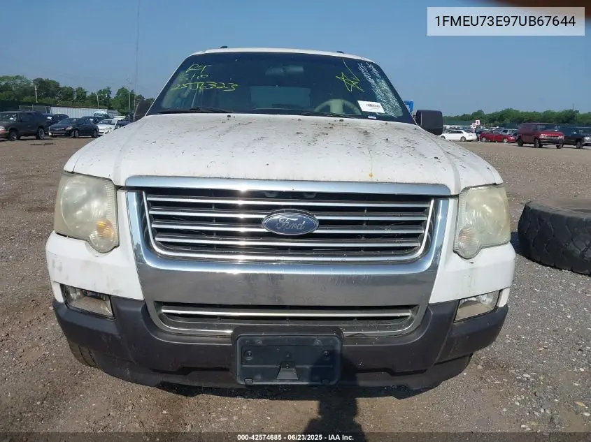 2007 Ford Explorer Xlt VIN: 1FMEU73E97UB67644 Lot: 42574685