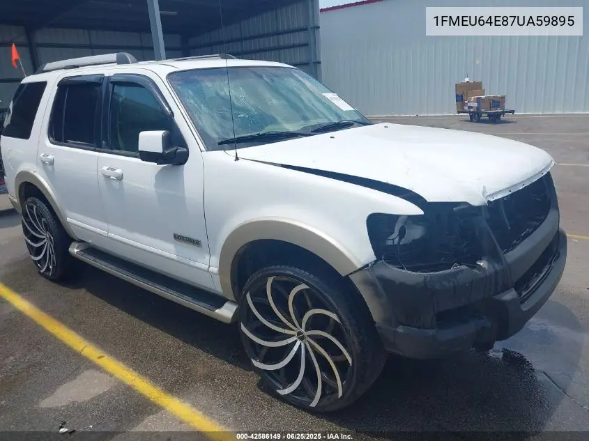 2007 Ford Explorer Eddie Bauer VIN: 1FMEU64E87UA59895 Lot: 42586149
