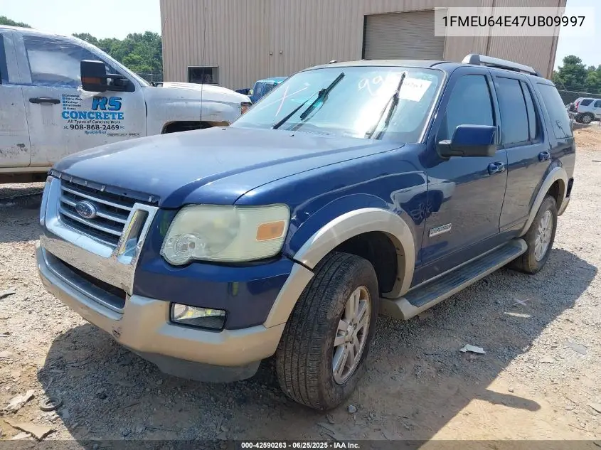 2007 Ford Explorer Eddie Bauer VIN: 1FMEU64E47UB09997 Lot: 42590263