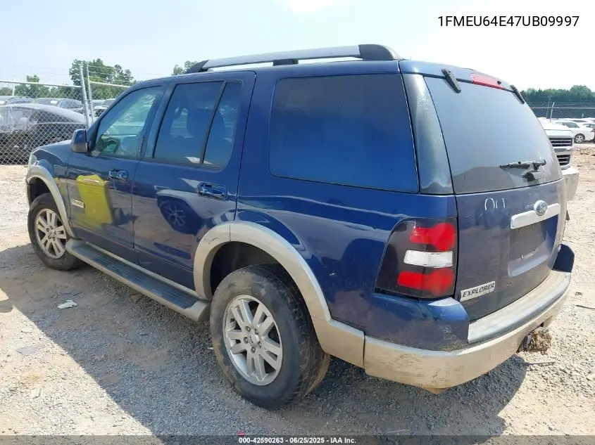 2007 Ford Explorer Eddie Bauer VIN: 1FMEU64E47UB09997 Lot: 42590263