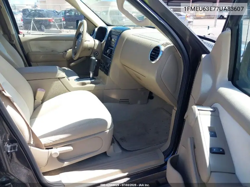 2007 Ford Explorer Xlt VIN: 1FMEU63E77UA83607 Lot: 42665029