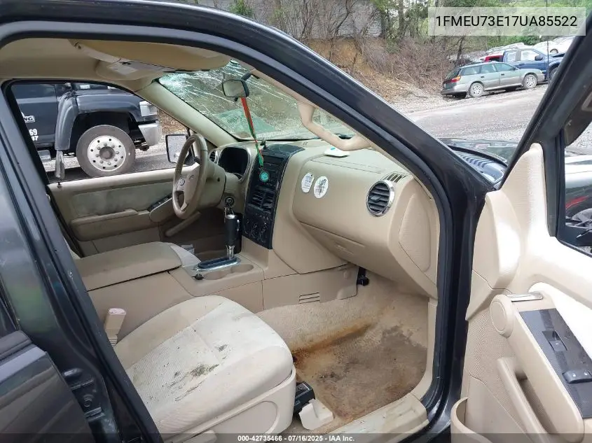 2007 Ford Explorer Xlt VIN: 1FMEU73E17UA85522 Lot: 42735466