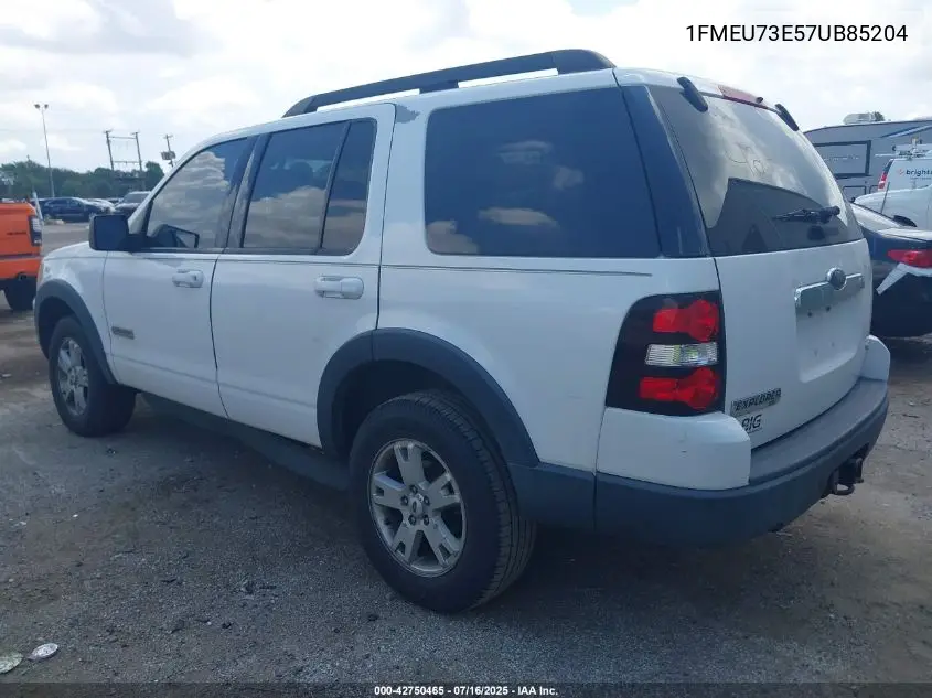 2007 Ford Explorer Xlt VIN: 1FMEU73E57UB85204 Lot: 42750465
