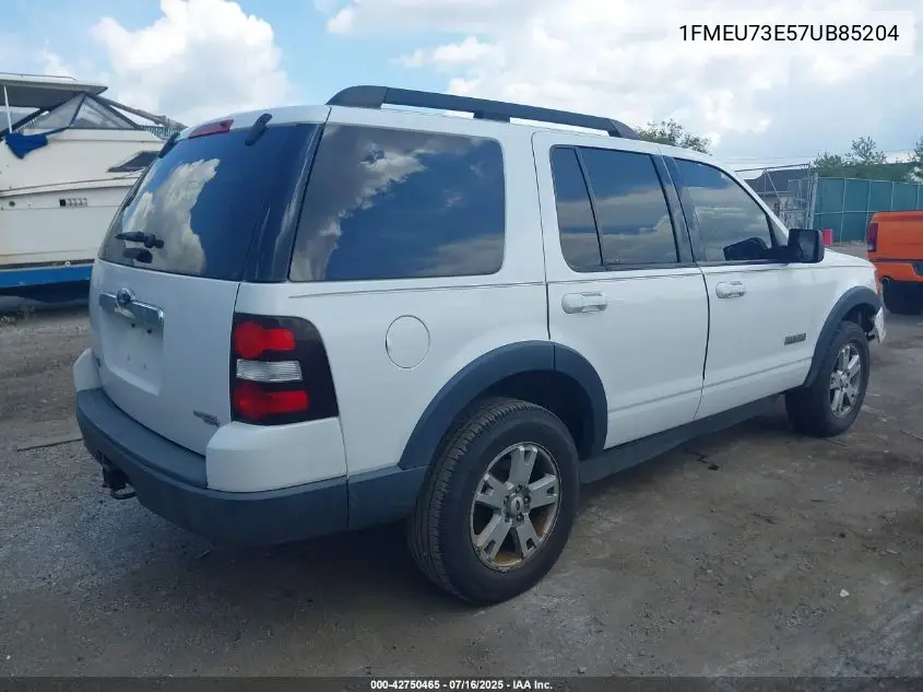 2007 Ford Explorer Xlt VIN: 1FMEU73E57UB85204 Lot: 42750465