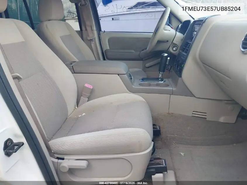 2007 Ford Explorer Xlt VIN: 1FMEU73E57UB85204 Lot: 42750465