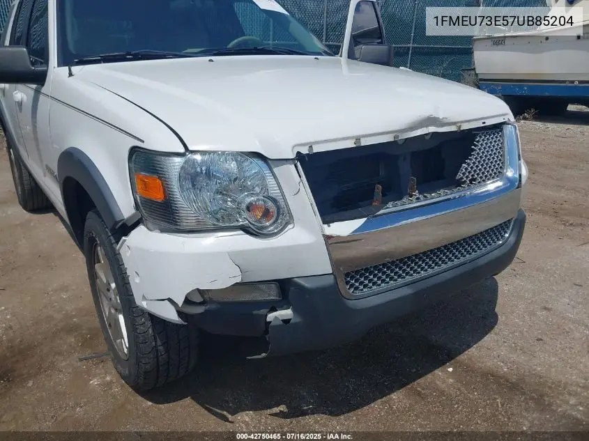 2007 Ford Explorer Xlt VIN: 1FMEU73E57UB85204 Lot: 42750465