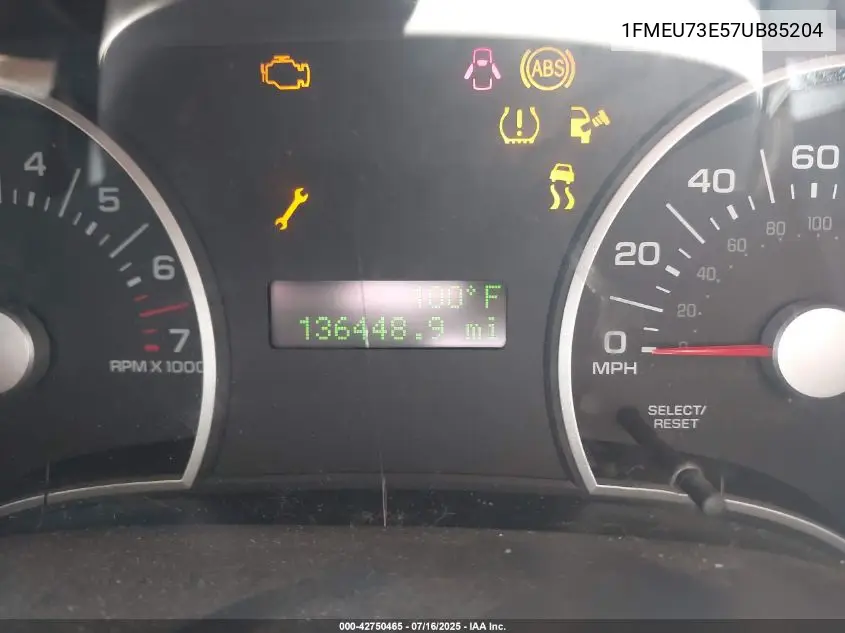 2007 Ford Explorer Xlt VIN: 1FMEU73E57UB85204 Lot: 42750465
