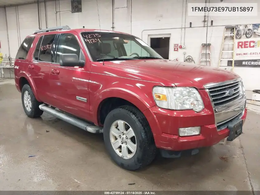 2007 Ford Explorer Xlt VIN: 1FMEU73E97UB15897 Lot: 42759124