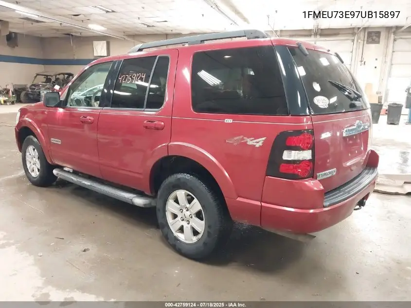 2007 Ford Explorer Xlt VIN: 1FMEU73E97UB15897 Lot: 42759124