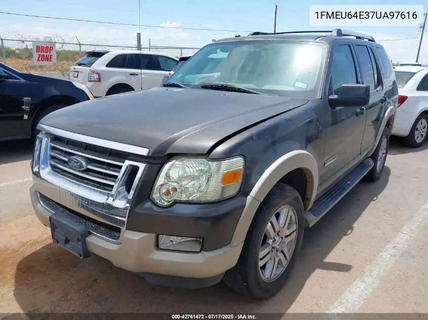 2007 Ford Explorer Eddie Bauer VIN: 1FMEU64E37UA97616 Lot: 42761472