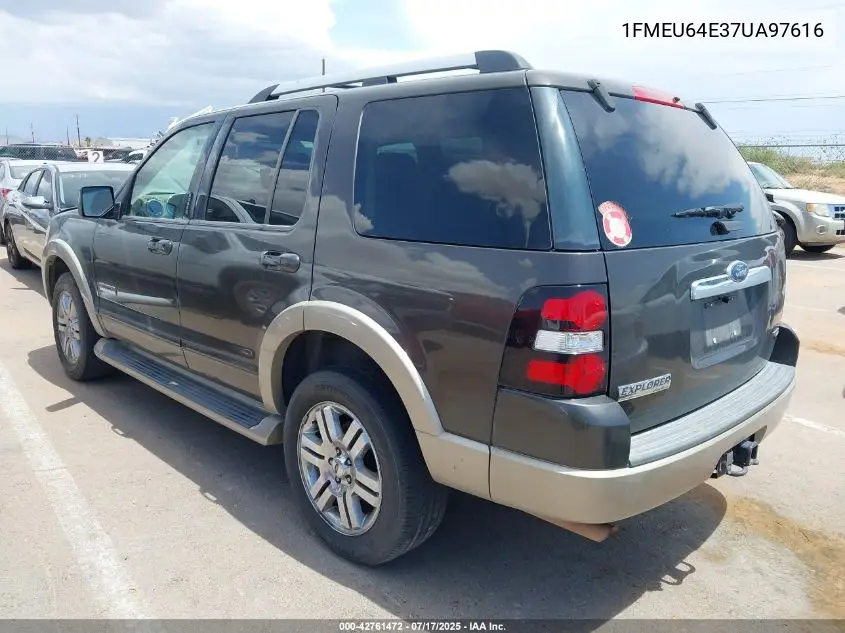 2007 Ford Explorer Eddie Bauer VIN: 1FMEU64E37UA97616 Lot: 42761472