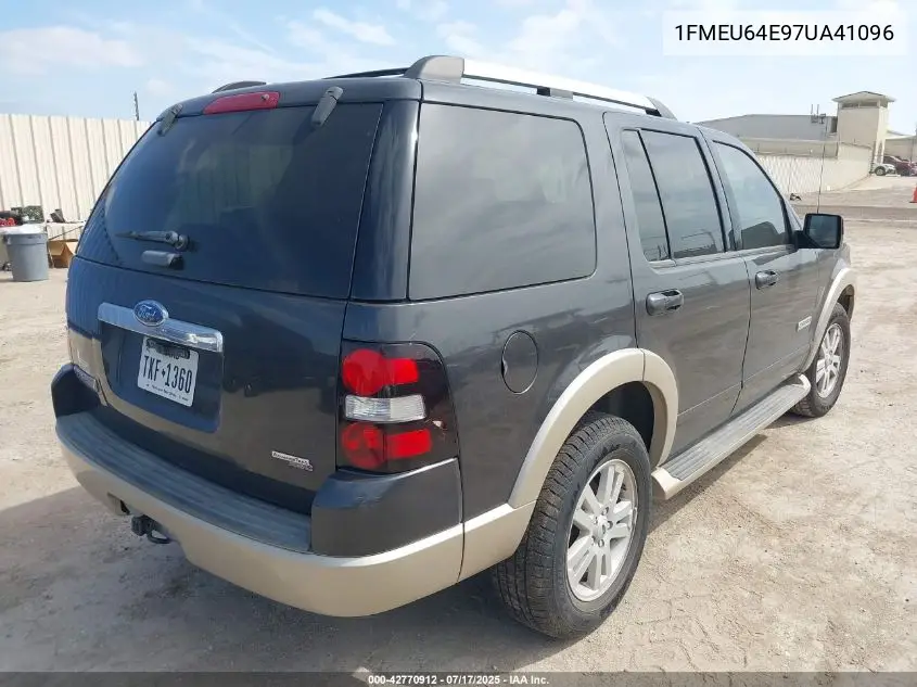 2007 Ford Explorer Eddie Bauer VIN: 1FMEU64E97UA41096 Lot: 42770912
