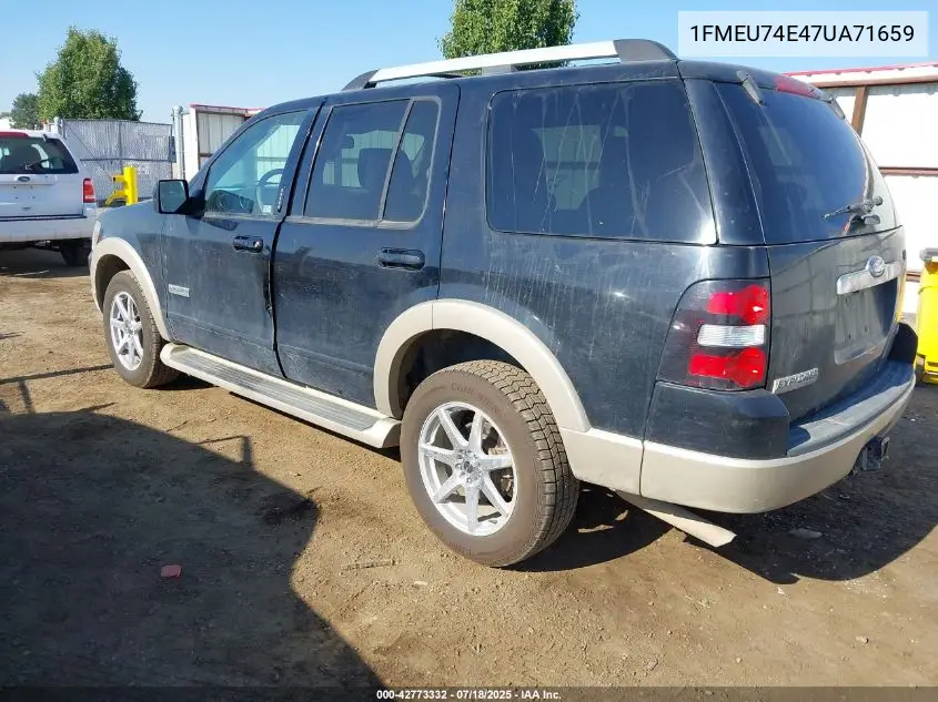 2007 Ford Explorer Eddie Bauer VIN: 1FMEU74E47UA71659 Lot: 42773332