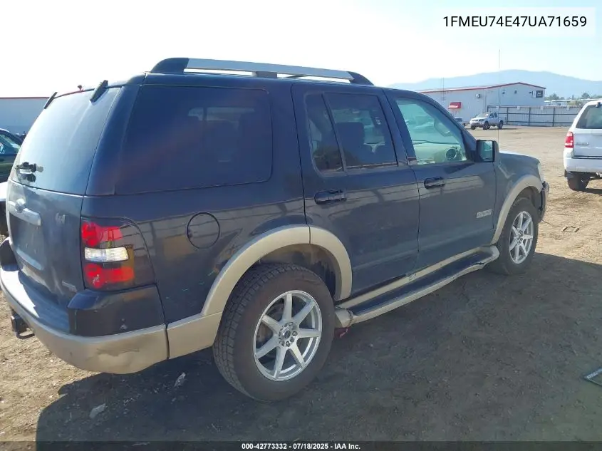 2007 Ford Explorer Eddie Bauer VIN: 1FMEU74E47UA71659 Lot: 42773332