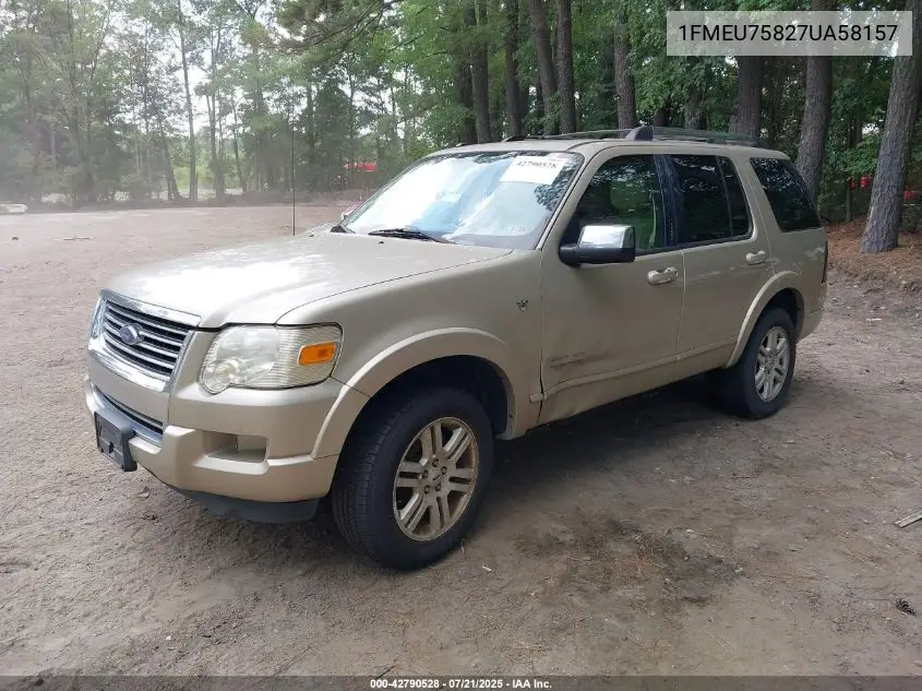 2007 Ford Explorer Limited VIN: 1FMEU75827UA58157 Lot: 42790528