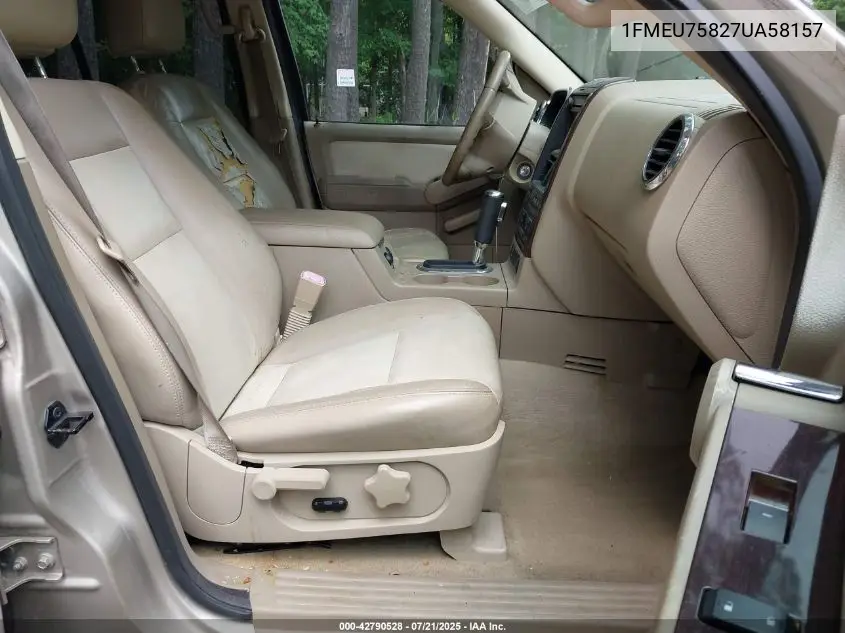 2007 Ford Explorer Limited VIN: 1FMEU75827UA58157 Lot: 42790528