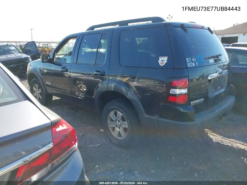 2007 Ford Explorer Xlt VIN: 1FMEU73E77UB84443 Lot: 42813536