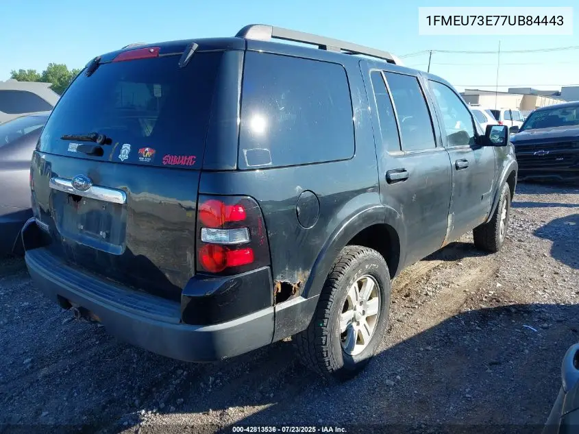 2007 Ford Explorer Xlt VIN: 1FMEU73E77UB84443 Lot: 42813536