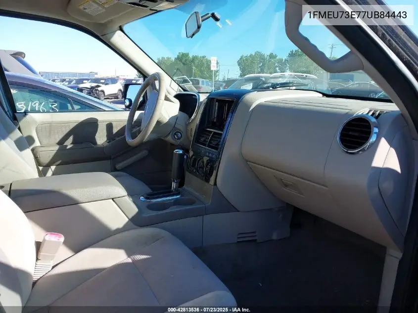 2007 Ford Explorer Xlt VIN: 1FMEU73E77UB84443 Lot: 42813536