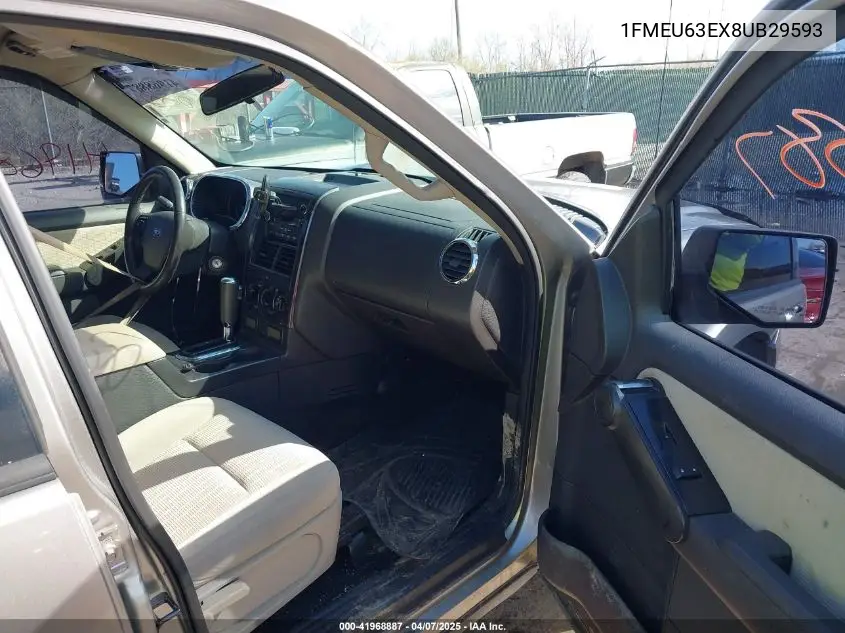 2008 Ford Explorer Xlt VIN: 1FMEU63EX8UB29593 Lot: 41968887