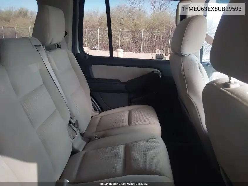 2008 Ford Explorer Xlt VIN: 1FMEU63EX8UB29593 Lot: 41968887