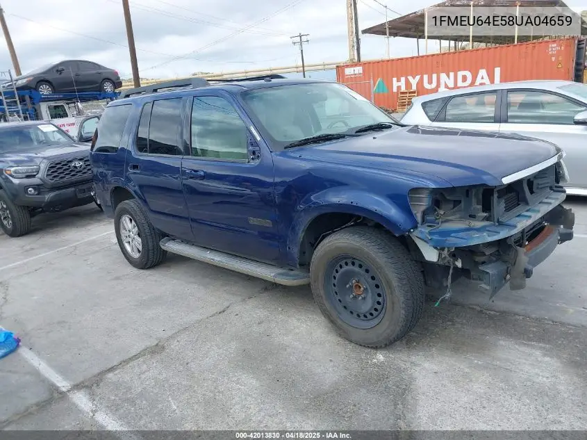 2008 Ford Explorer Eddie Bauer VIN: 1FMEU64E58UA04659 Lot: 42013830