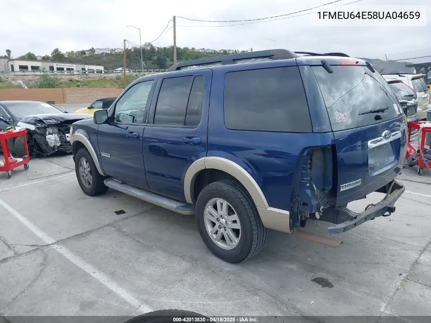 2008 Ford Explorer Eddie Bauer VIN: 1FMEU64E58UA04659 Lot: 42013830