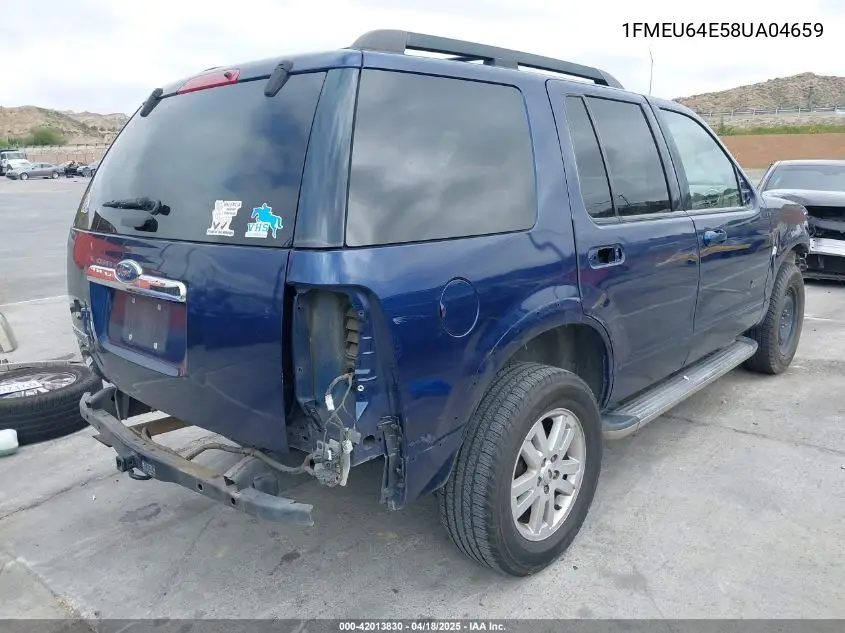 2008 Ford Explorer Eddie Bauer VIN: 1FMEU64E58UA04659 Lot: 42013830