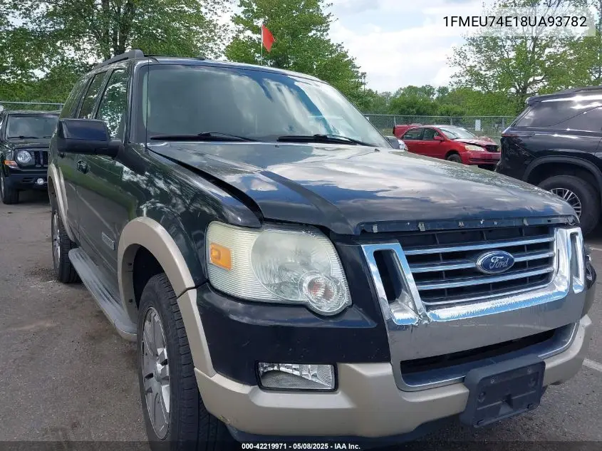 2008 Ford Explorer Eddie Bauer VIN: 1FMEU74E18UA93782 Lot: 42219971