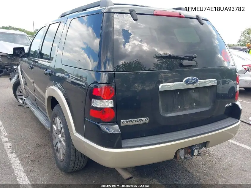 2008 Ford Explorer Eddie Bauer VIN: 1FMEU74E18UA93782 Lot: 42219971