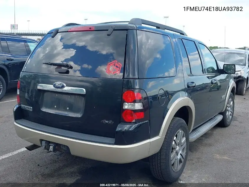 2008 Ford Explorer Eddie Bauer VIN: 1FMEU74E18UA93782 Lot: 42219971