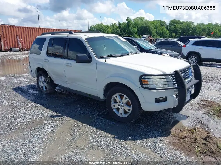 2008 Ford Explorer Xlt VIN: 1FMEU73E08UA06388 Lot: 42225308