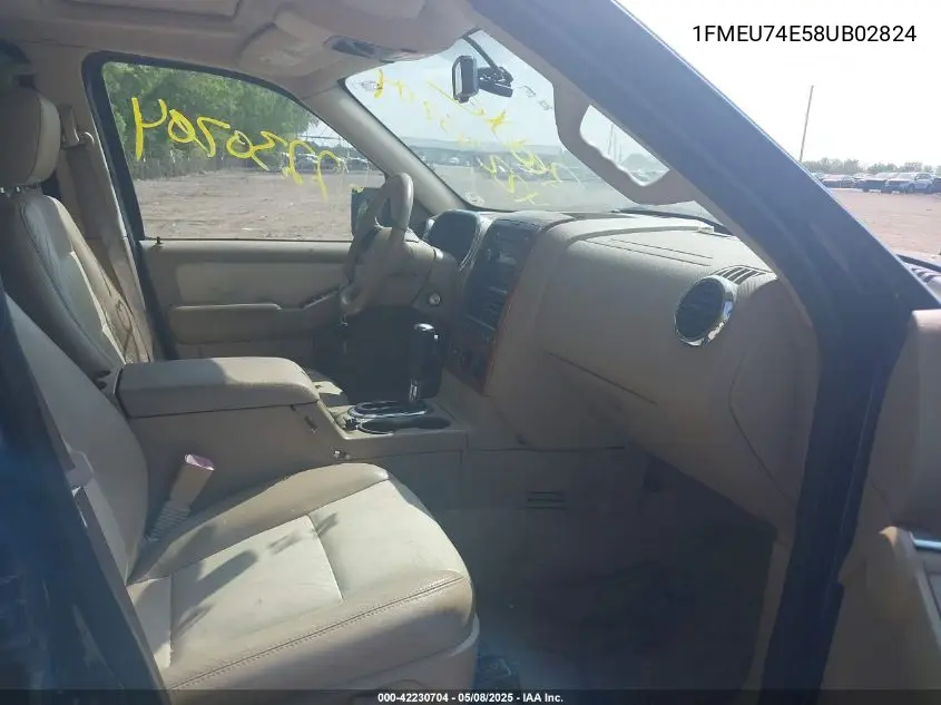 2008 Ford Explorer Eddie Bauer VIN: 1FMEU74E58UB02824 Lot: 42230704