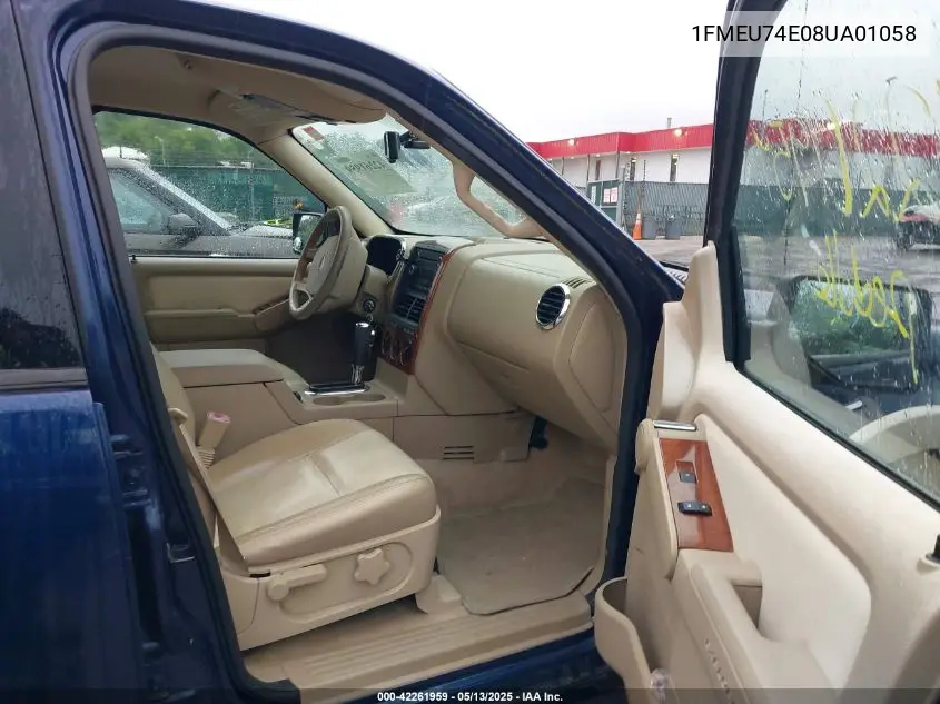 2008 Ford Explorer Eddie Bauer VIN: 1FMEU74E08UA01058 Lot: 42261959