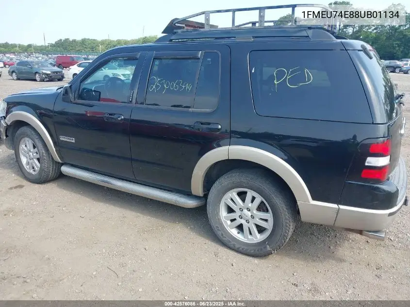 2008 Ford Explorer Eddie Bauer VIN: 1FMEU74E88UB01134 Lot: 42576086