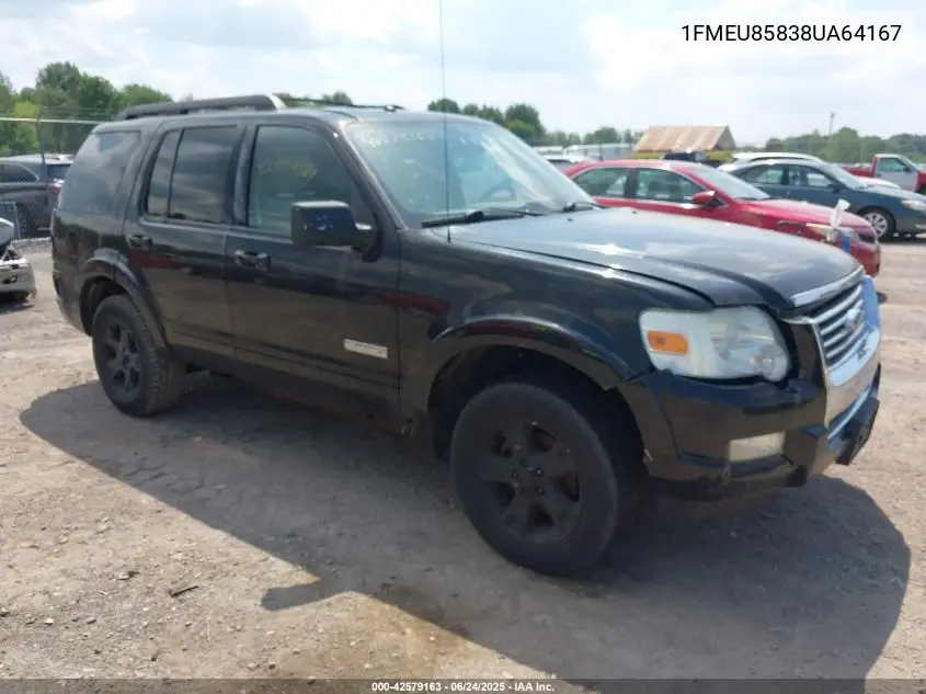 2008 Ford Explorer Limited VIN: 1FMEU85838UA64167 Lot: 42579163