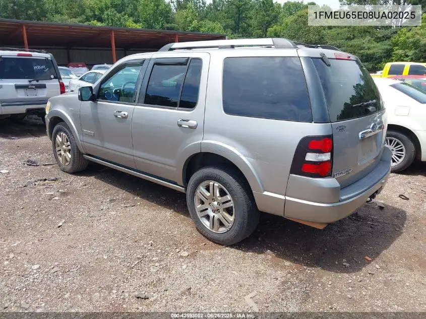 2008 Ford Explorer Limited VIN: 1FMEU65E08UA02025 Lot: 42593002