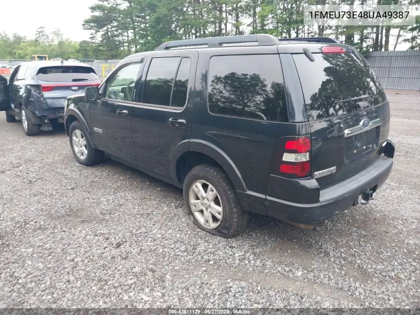 2008 Ford Explorer Xlt VIN: 1FMEU73E48UA49387 Lot: 42611129