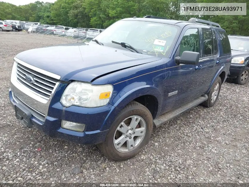 2008 Ford Explorer Xlt VIN: 1FMEU73E28UA93971 Lot: 42614488