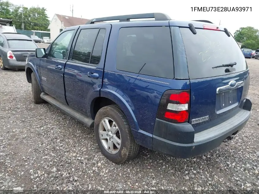 2008 Ford Explorer Xlt VIN: 1FMEU73E28UA93971 Lot: 42614488