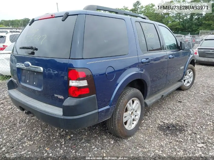 2008 Ford Explorer Xlt VIN: 1FMEU73E28UA93971 Lot: 42614488