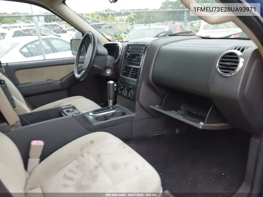 2008 Ford Explorer Xlt VIN: 1FMEU73E28UA93971 Lot: 42614488