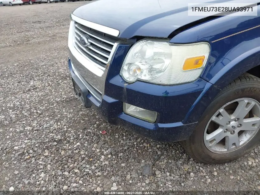 2008 Ford Explorer Xlt VIN: 1FMEU73E28UA93971 Lot: 42614488